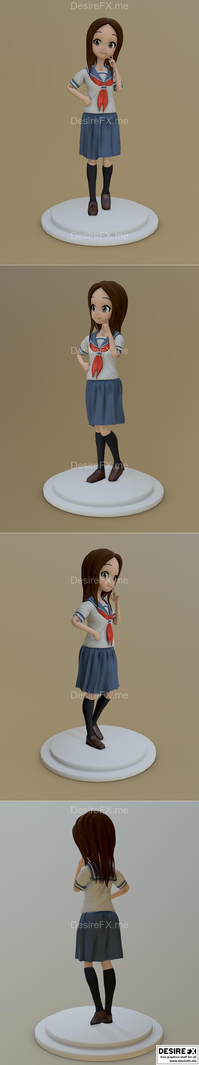 Takagi-san 3D打印模型|Takagi san – 3D Print Model STL