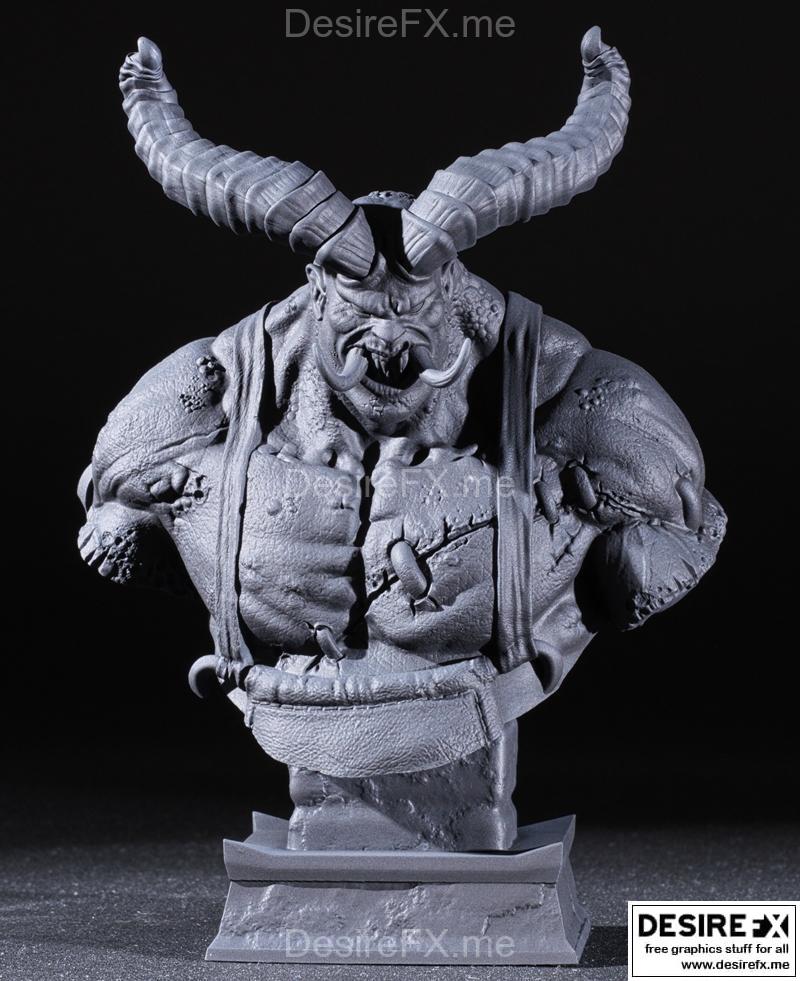 屠夫造型3D打印模型|Butcher Bust – 3D Print Model STL