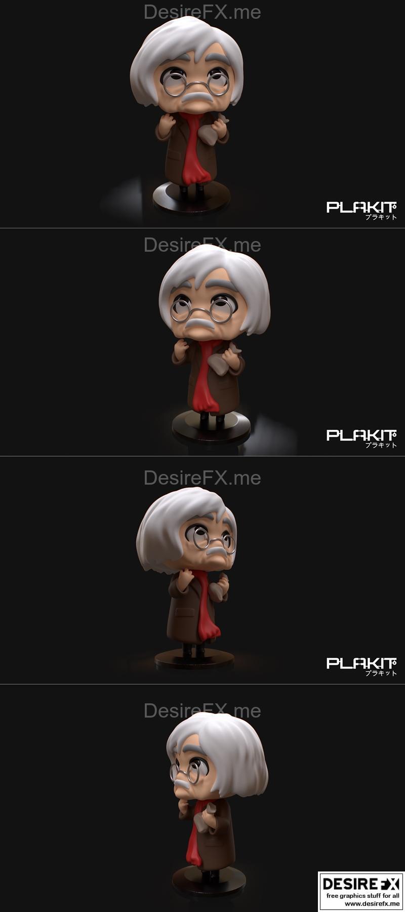 PlaKit - 3D打印模型 - 电影角色设计|PlaKit – Dr. Chapatin – 3D Print Model STL