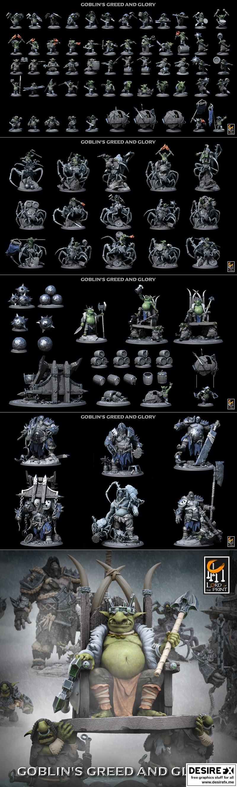 打印之王——《哥布林的贪婪与荣耀》3D打印模型|Lord of the Print – Goblin’s Greed and Glory May 2023 – 3D Print Model STL