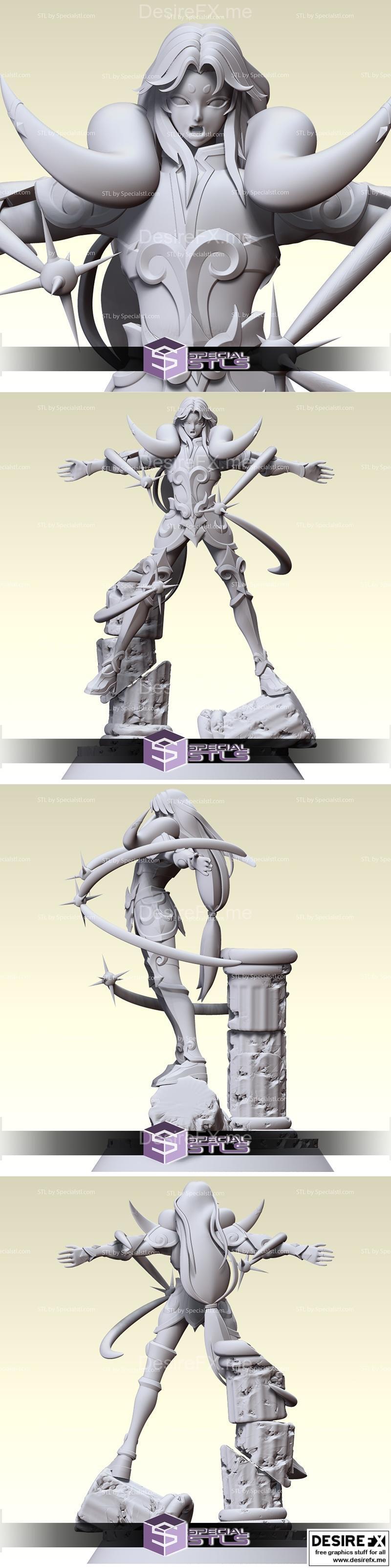 Mu Aries - 3D打印模型 - 动漫游戏角色立体模型|Mu Aries – 3D Print Model STL