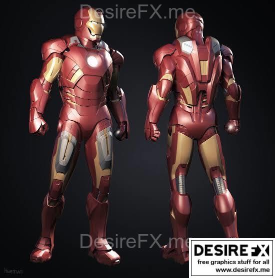 钢铁侠7号 约翰版 3D打印模型|Iron Man Mark 7 Johan Version – 3D Print Model STL