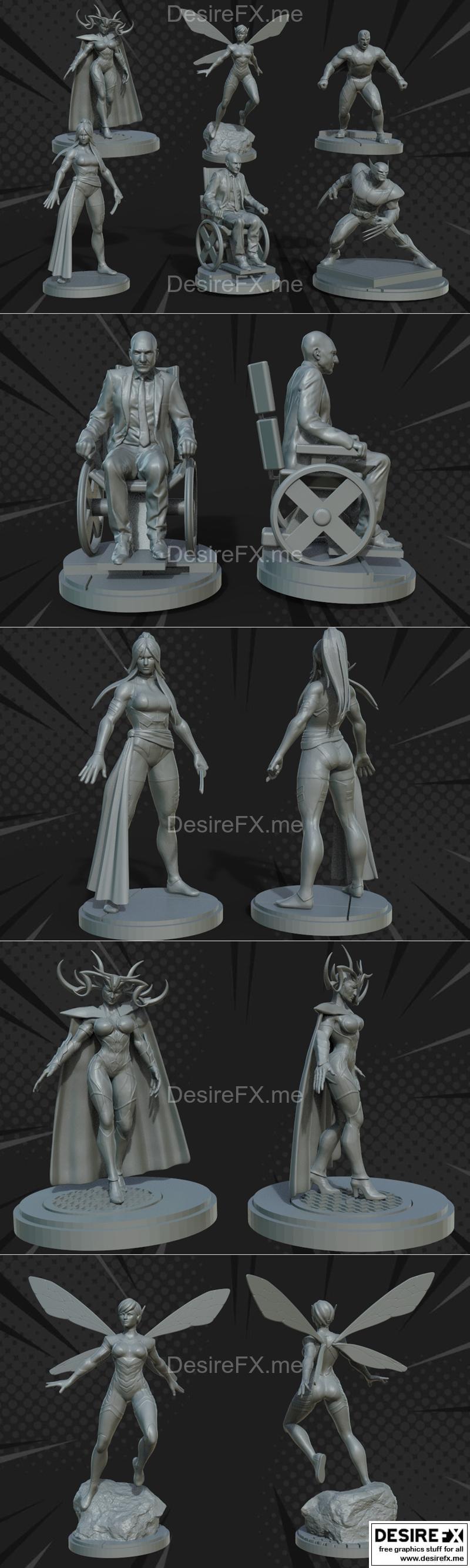 legion迷你模型包07-动漫游戏角色3D打印模型STL|Legion Miniatures – Pack 07 – 3D Print Model STL