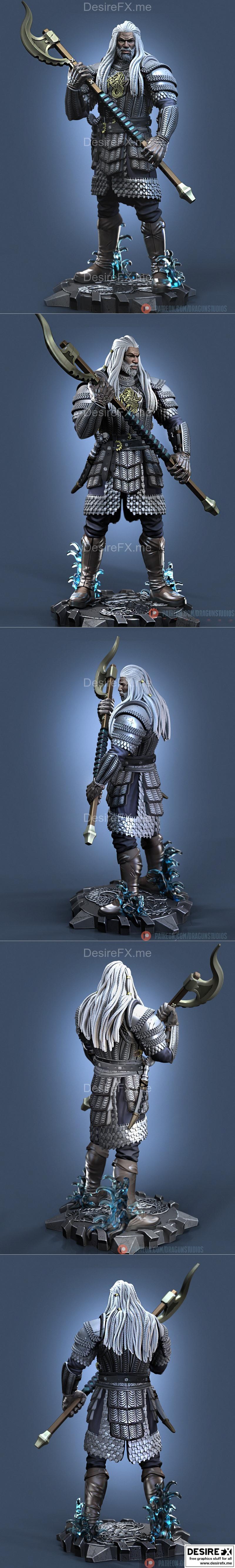 崔莉丝·维拉瑞昂 3D打印模型|Corlys Velaryon Fanart – 3D Print Model STL