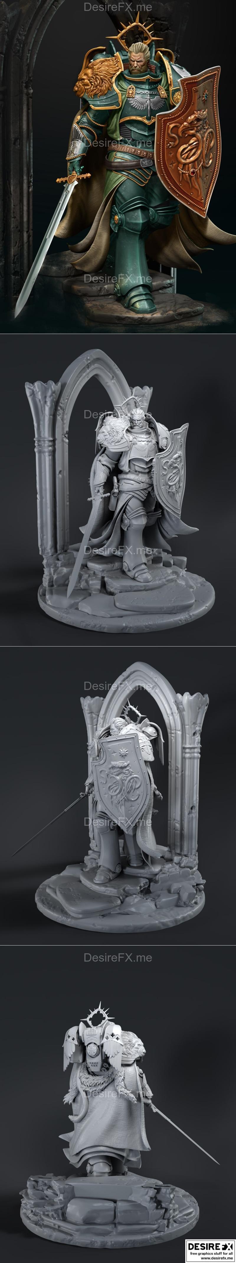 狮王埃尔·约翰逊 3D打印模型 STL|Lion El Johnson – 3D Print Model STL