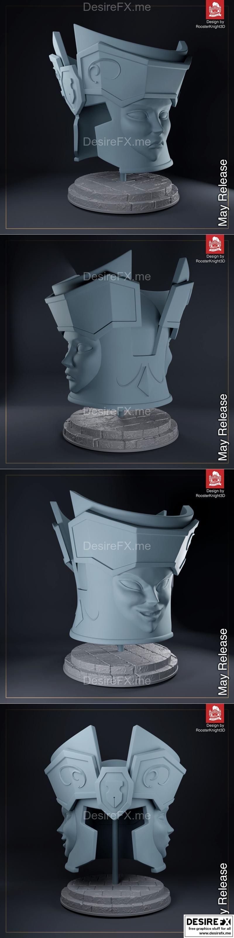 Gemini头盔 - 3D打印模型|Gemini Helmet – 3D Print Model STL