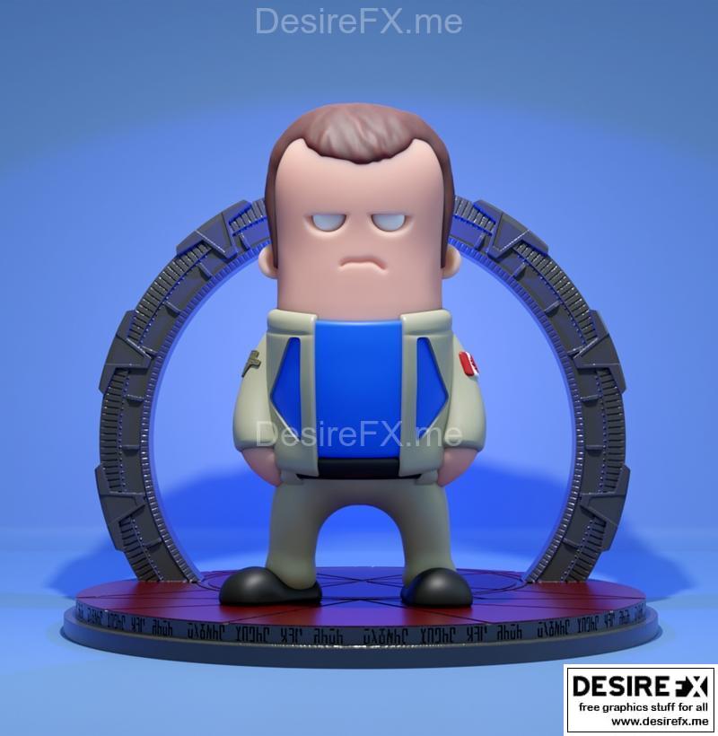 迷你罗德尼·麦凯 3D打印模型|Mini Rodney McKay – 3D Print Model STL