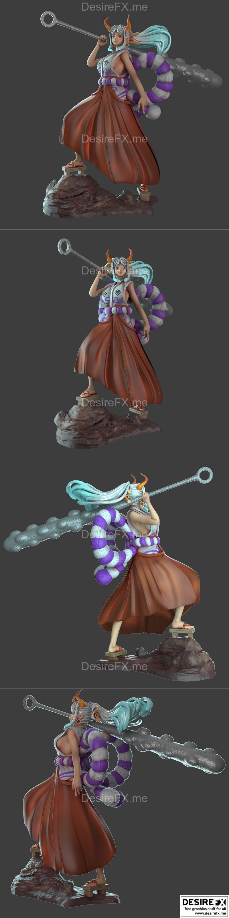 海贼王 3D打印模型 阿龙|Yamato – One piece – 3D Print Model STL