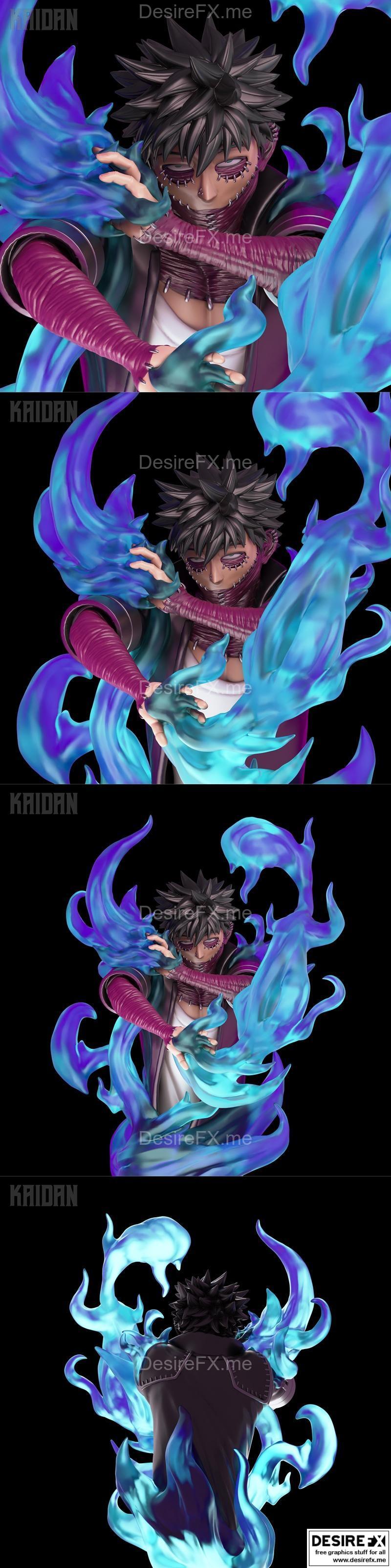 Dabi角色3D打印模型|Dabi Bust (Kaidan) Bust – 3D Print Model STL