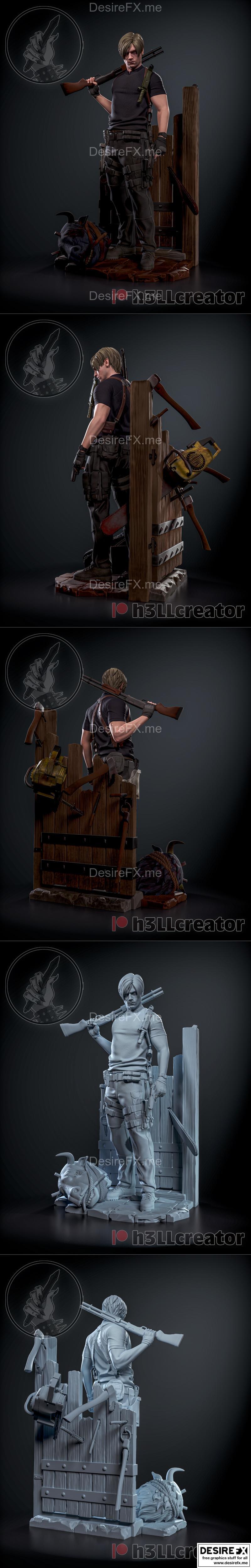 H3LL创作-莱昂-3D打印模型|H3LL Creator – Leon – 3D Print Model STL