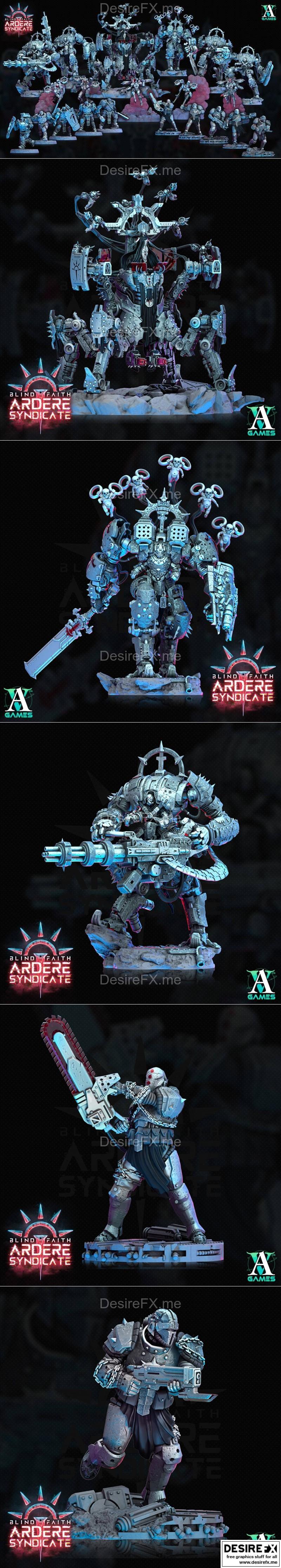 科幻题材盲信阿德瑞 Syndicate 3D打印模型|Archvillain Games Sci-Fi – Blind Faith Ardere Syndicate April 2023 – 3D Print Model STL