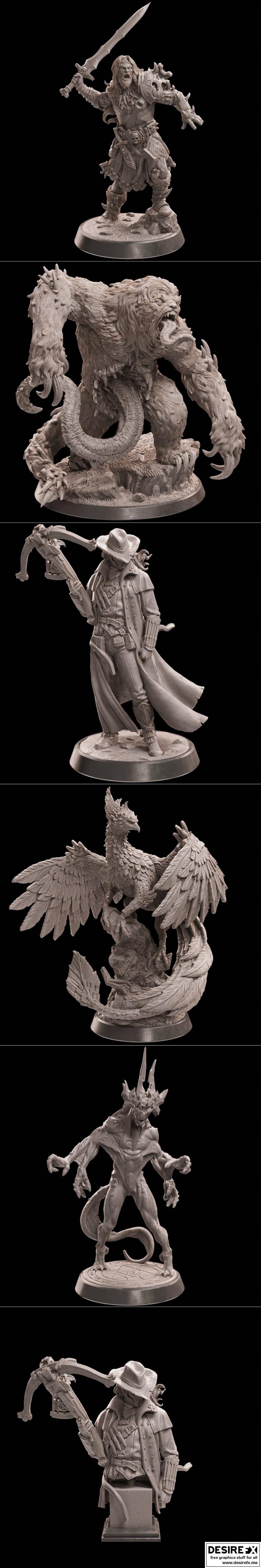 洛特工作室幻想系列：诅咒收藏家奇物 2023年 3D打印模型|Loot Studio Fantasy – Cursed Collectors Curiosities April 2023 – 3D Print Model STL