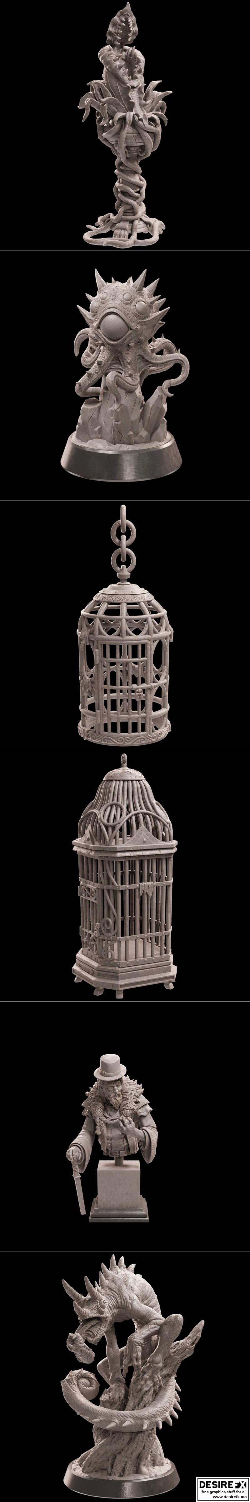 洛特工作室幻想系列：诅咒收藏家奇物 2023年 3D打印模型|Loot Studio Fantasy – Cursed Collectors Curiosities April 2023 – 3D Print Model STL