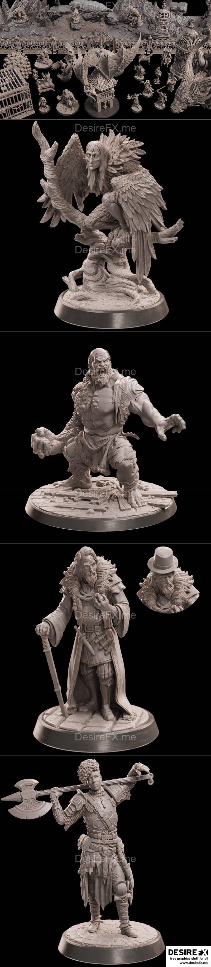 洛特工作室幻想系列：诅咒收藏家奇物 2023年 3D打印模型|Loot Studio Fantasy – Cursed Collectors Curiosities April 2023 – 3D Print Model STL