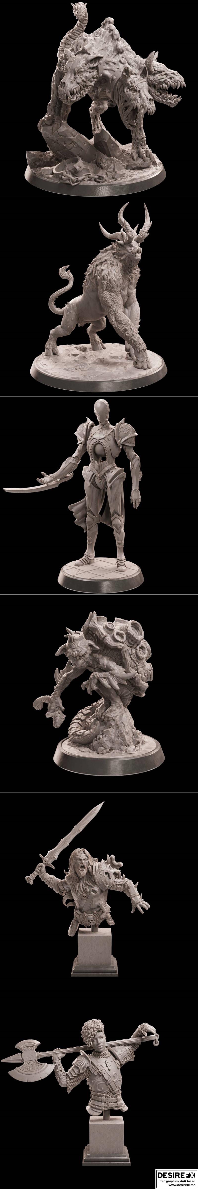 洛特工作室幻想系列：诅咒收藏家奇物 2023年 3D打印模型|Loot Studio Fantasy – Cursed Collectors Curiosities April 2023 – 3D Print Model STL