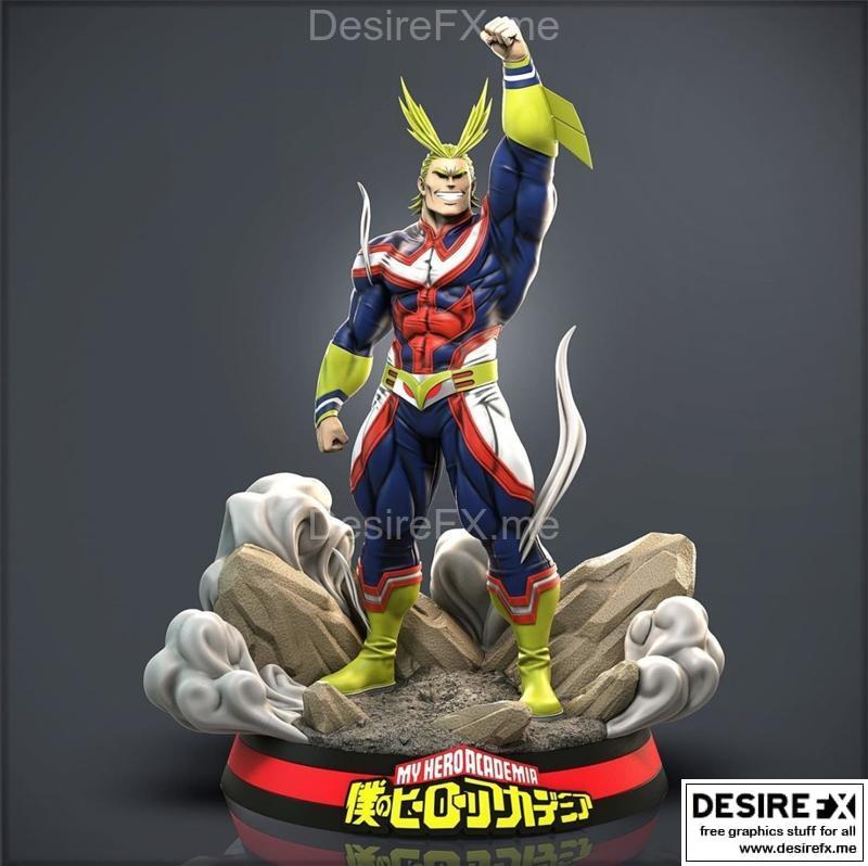 全职英雄 3D打印模型|Allmigth – My Hero Academia – 3D Print Model STL