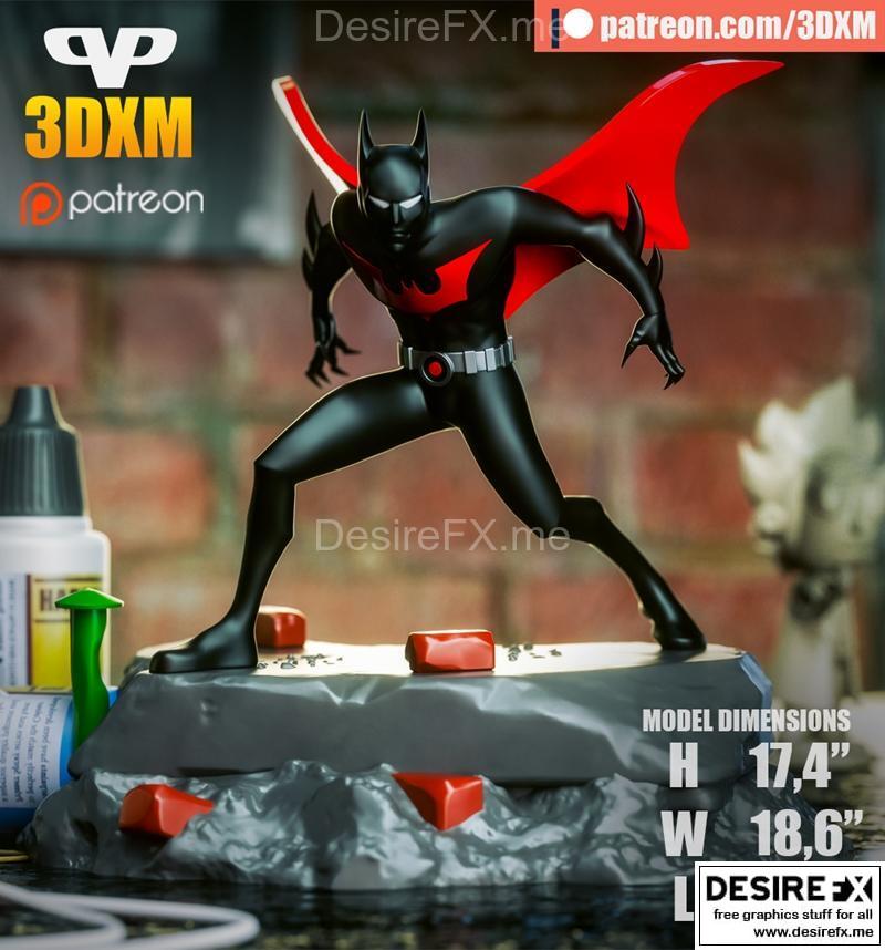 3DXM - 蝙蝠侠：超越 - 3D打印模型|3DXM – Batman Beyond – 3D Print Model STL