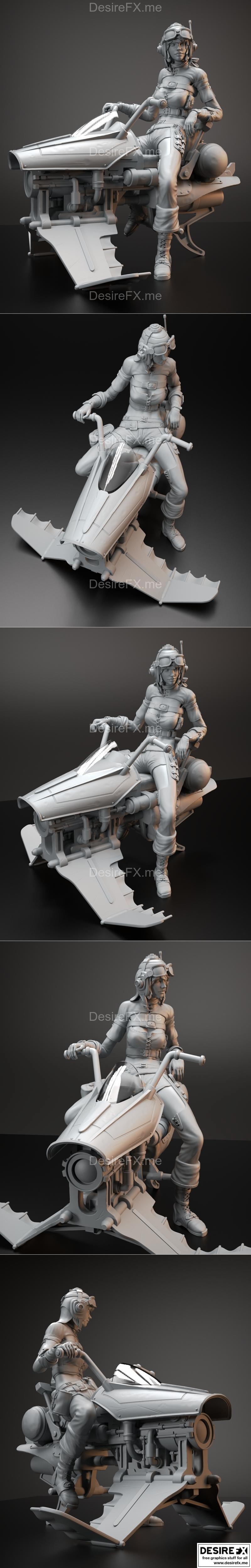 Lybbia工程师模型3D打印文件|Lybbia the engineer – 3D Print Model STL