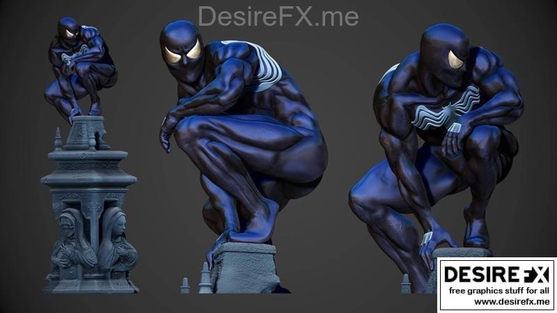 黑衣蜘蛛侠 3D打印模型|Black suit spider-man – 3D Print Model STL