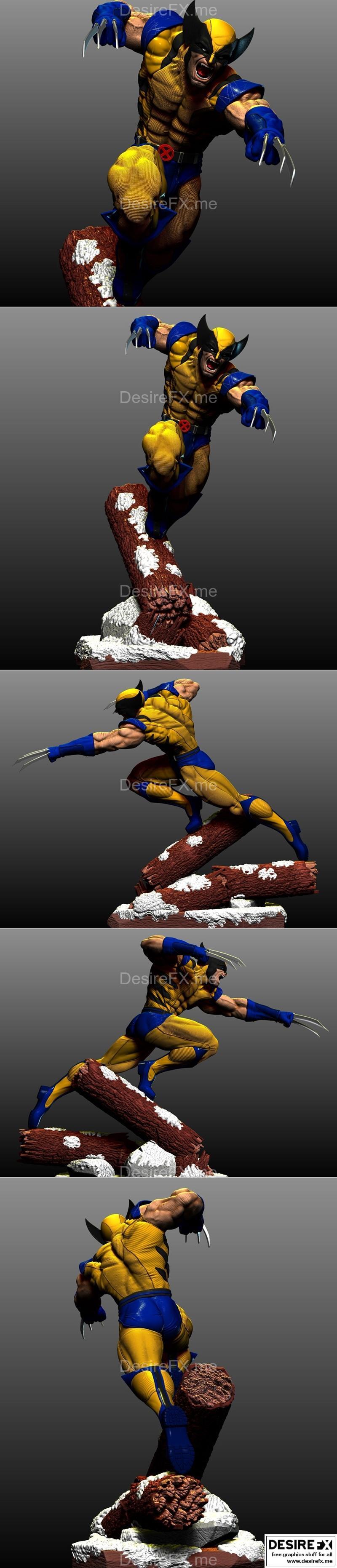 Wolverine - 3D打印模型|Wolverine – Marvel FanArt – 3D Print Model STL