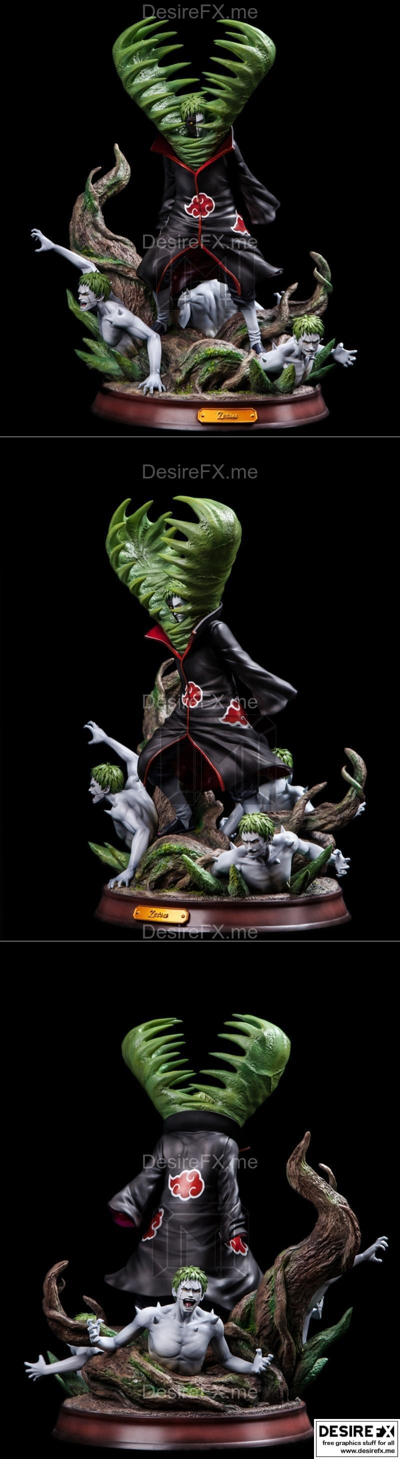 AKATSUKI Zetsu 3D打印模型|Zetsu Akatsuki Diorama – 3D Print Model STL