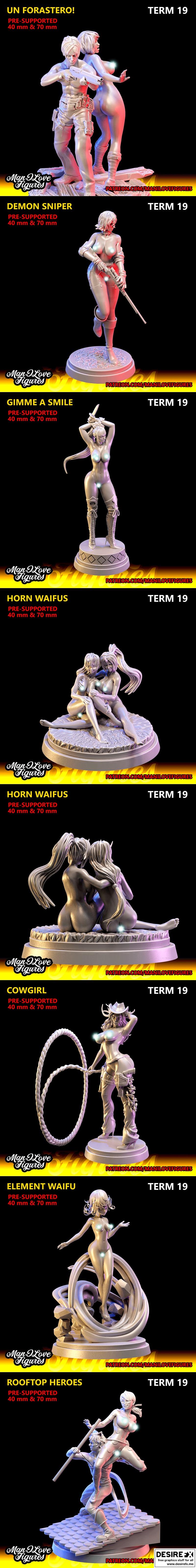 我爱的动漫角色——Term 19 May 2023 3D打印模型|Man I Love Figures – Term 19 May 2023 – 3D Print Model STL