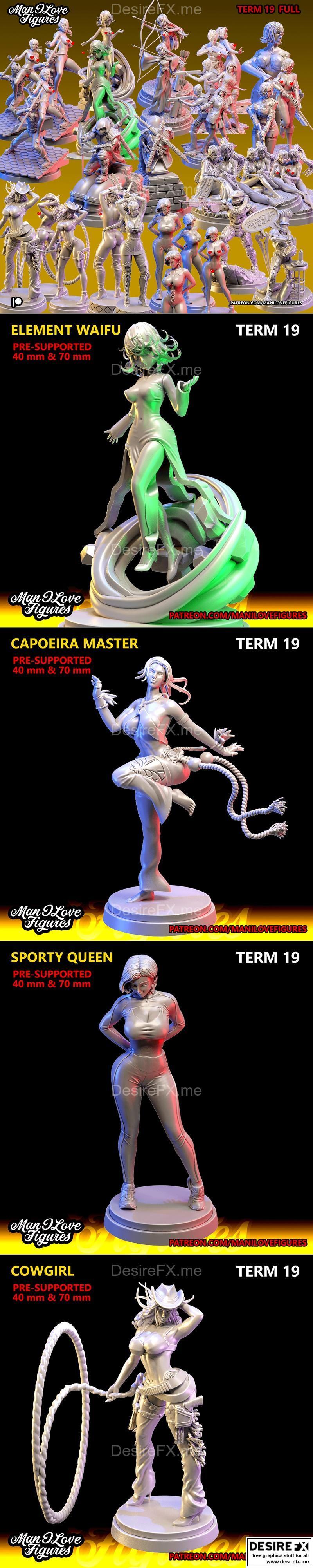 我爱的动漫角色——Term 19 May 2023 3D打印模型|Man I Love Figures – Term 19 May 2023 – 3D Print Model STL