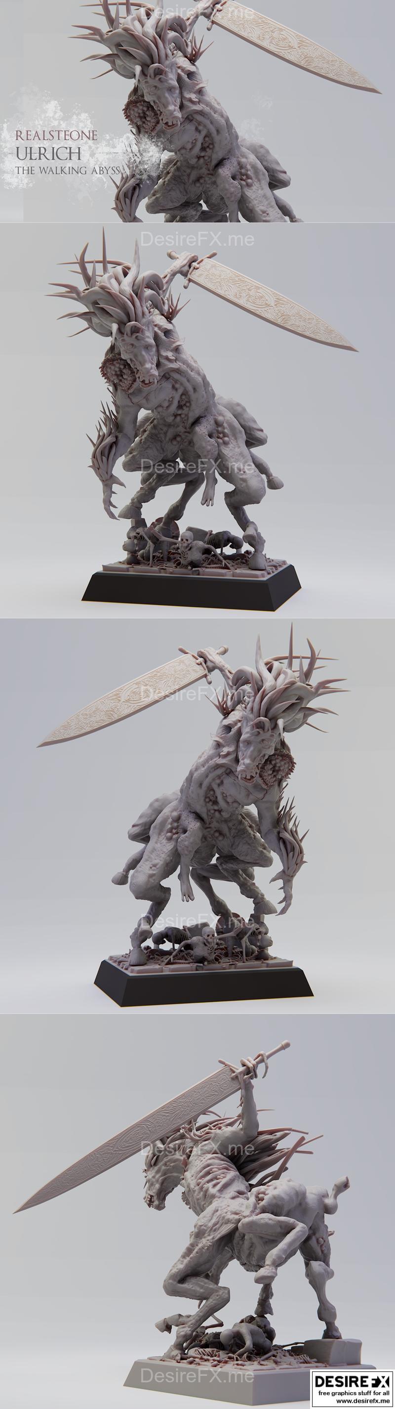 乌利希行走的深渊——3D打印模型|Ulrich The Walking Abyss – 3D Print Model STL