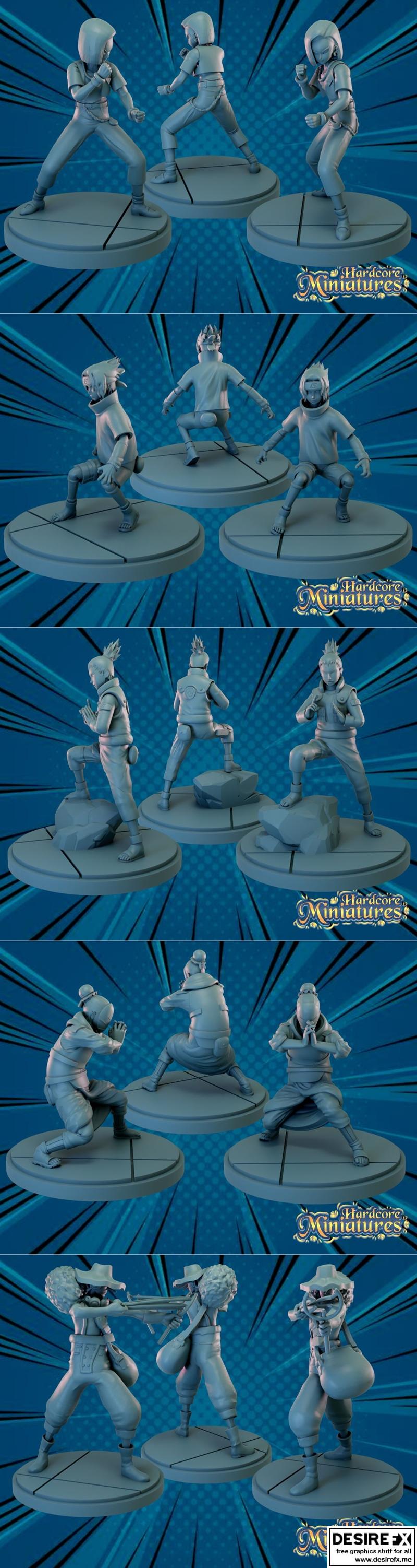 硬核微模 - 超级英雄套装 - 3D打印模型|Hardcore Miniatures – Superhero Pack – 3D Print Model STL