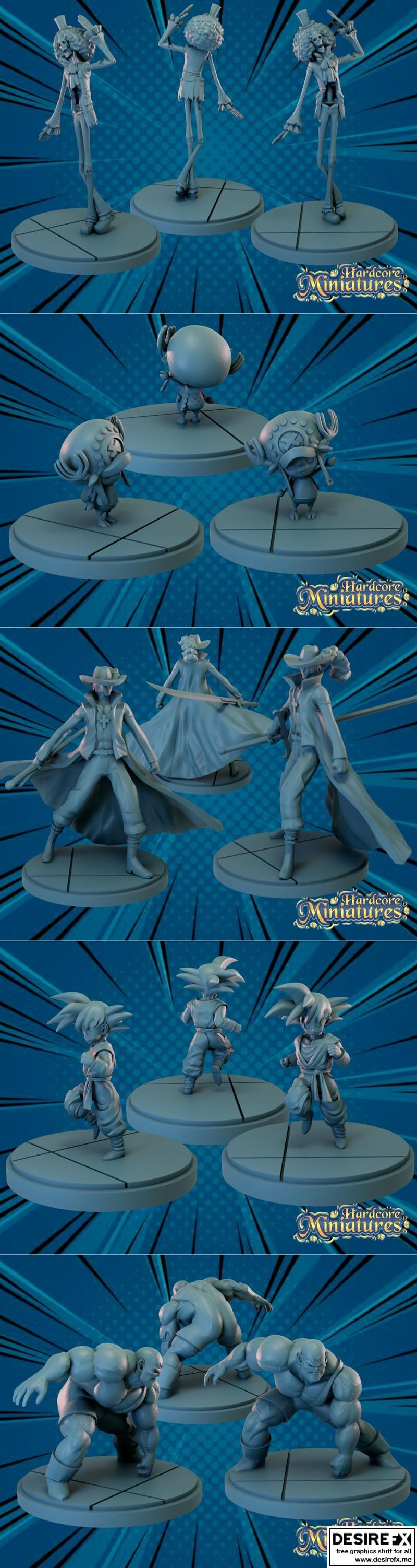 硬核微模 - 超级英雄套装 - 3D打印模型|Hardcore Miniatures – Superhero Pack – 3D Print Model STL