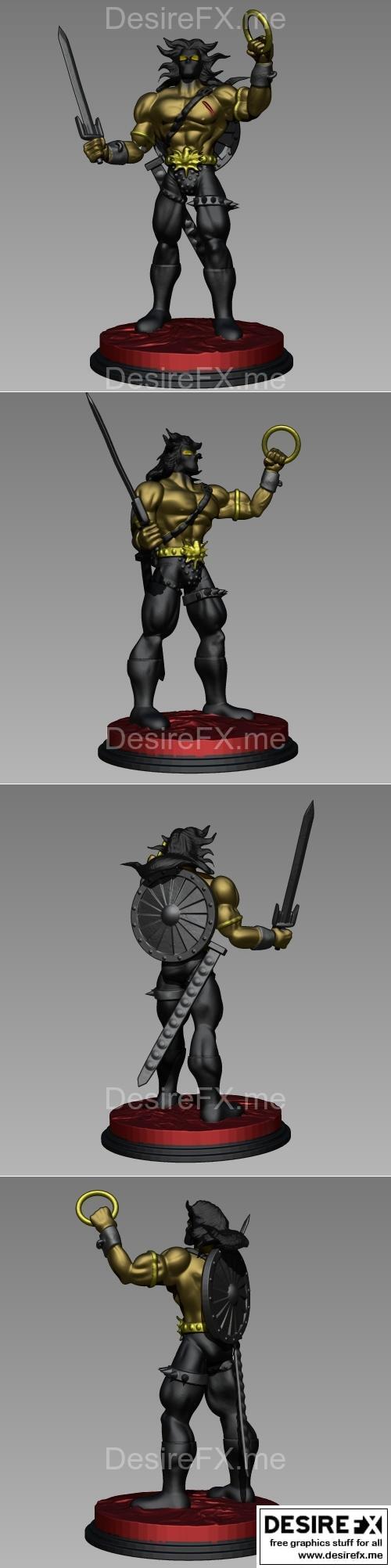 曼伍尔无面战士 3D打印模型|Manowar Faceless Warrior – 3D Print Model STL