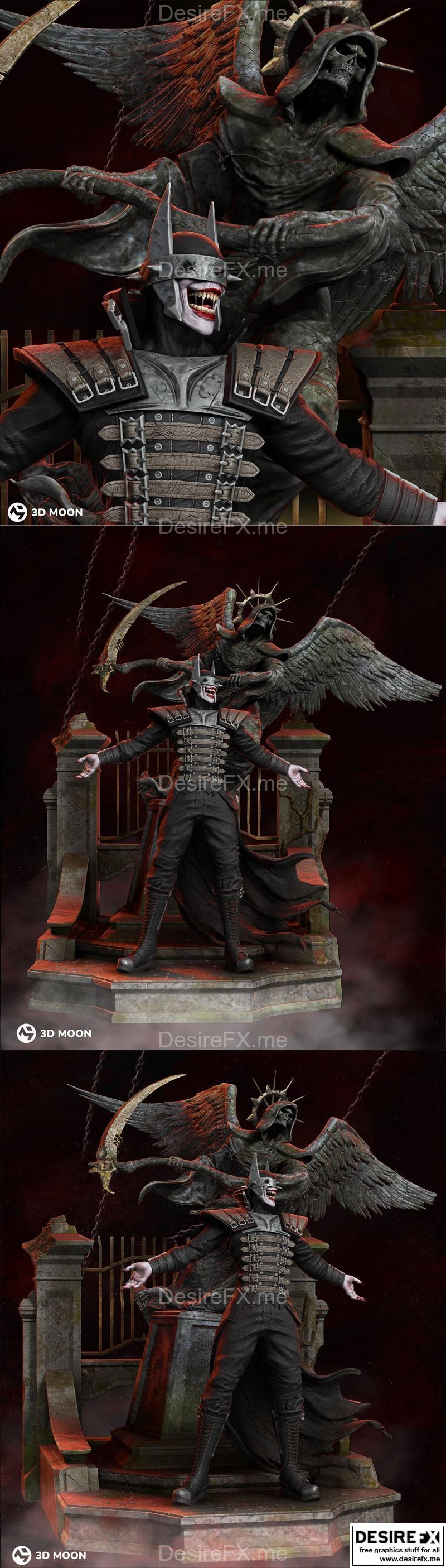 蝙蝠侠之笑-3Dmoonn-3D打印模型|Batman Who Laughs – 3Dmoonn – 3D Print Model STL