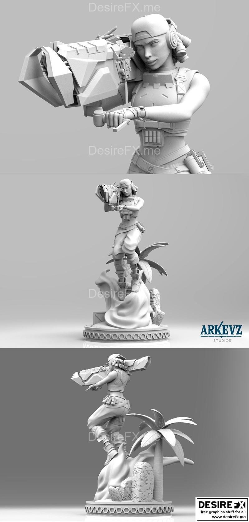 拉克 - 战地先锋 - 3D打印模型|Raze – Valorant – 3D Print Model STL