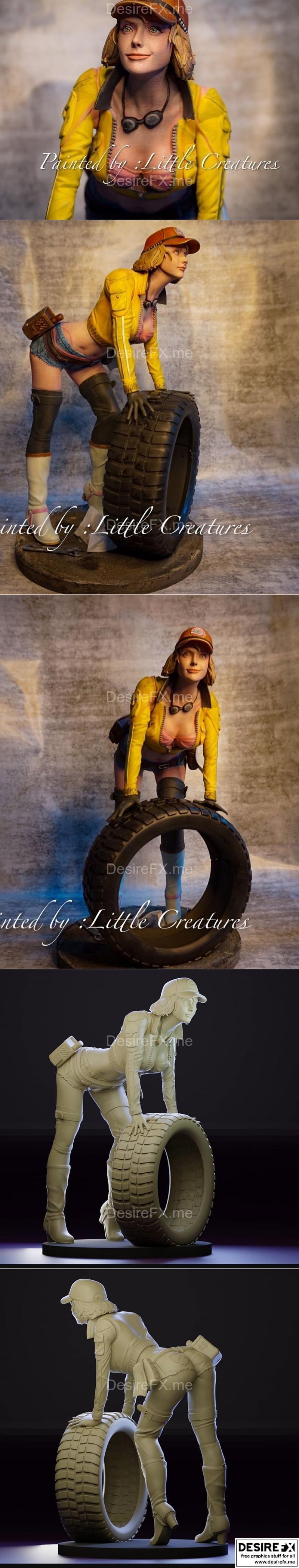 最终幻想15 3D打印模型|Cindy Aurum Final Fantasy XV – 3D Print Model OBJ