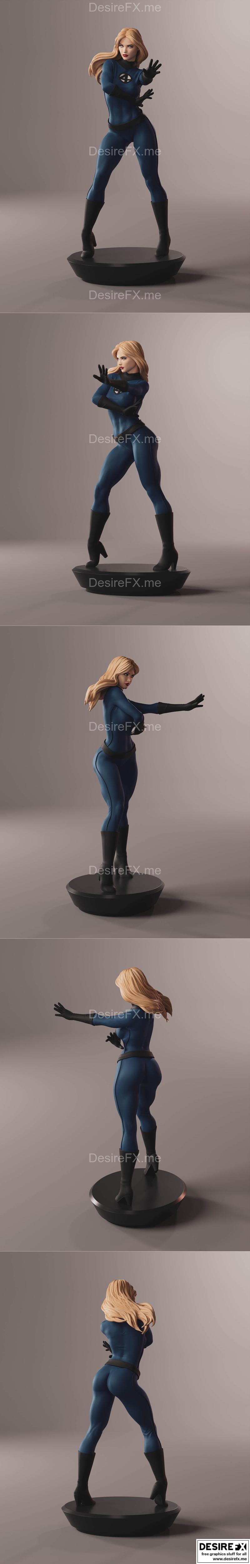 苏 Storm 3D打印模型|Sue Storm – 3D Print Model STL