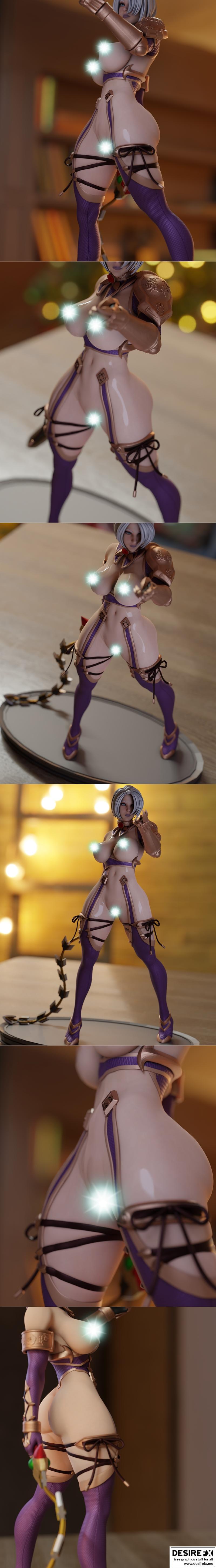 伊芙灵魂战斧 - 水母姬 - 3D打印模型|Ivy Soul calibur – Momoji – 3D Print Model STL