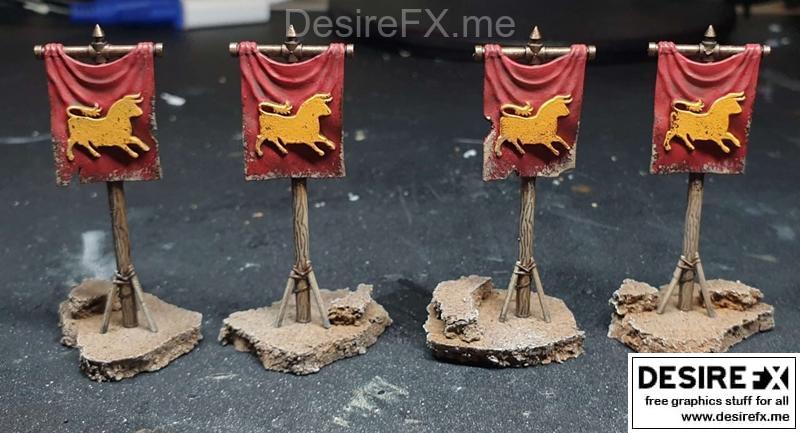 军团战旗 3D打印模型|Legion Banner – 3D Print Model STL