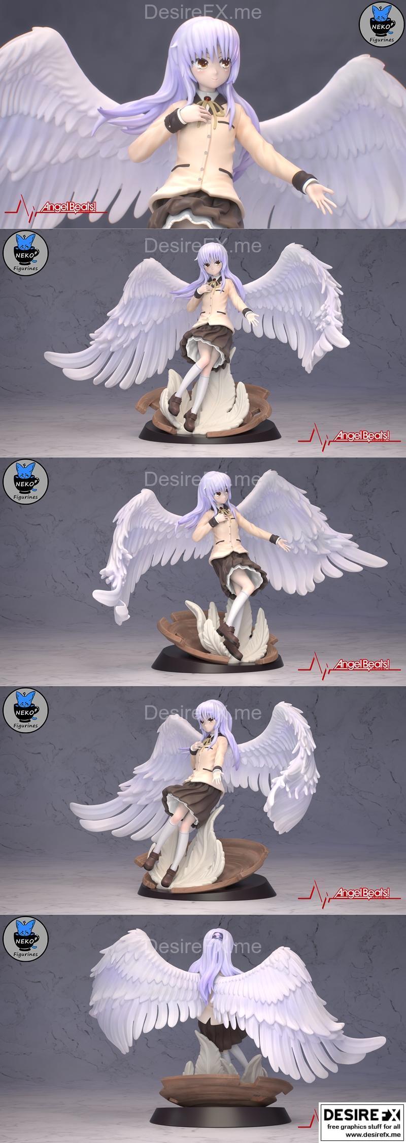 Kanade Tachibana 3D打印猫娘模型|Kanade Tachibana – Neko Figurines – 3D Print Model STL