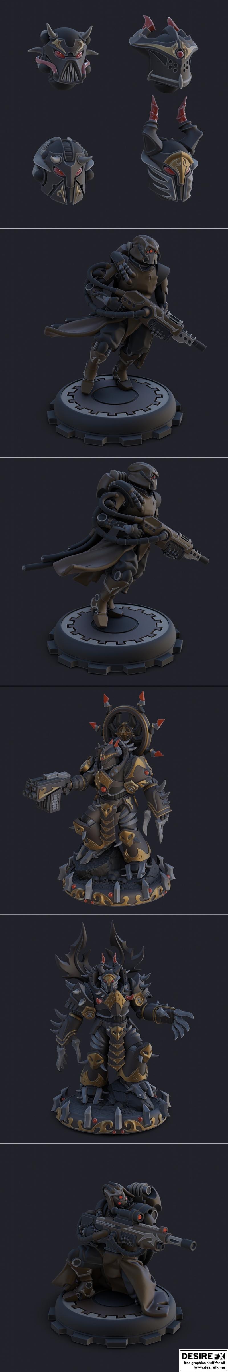 毁灭冲击：ruinous onslaught 3D打印模型|Dungeons and Dreadnoughts – The Ruinous Onslaught May 2023 – 3D Print Model STL