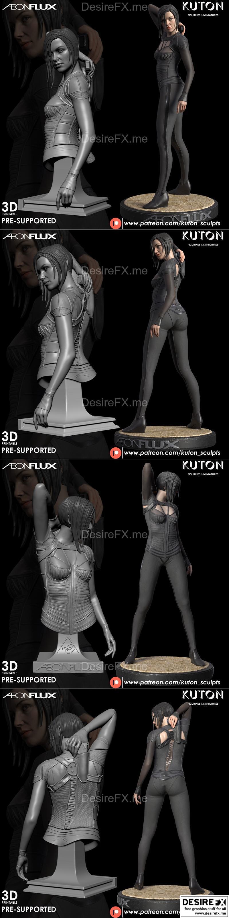 KUTON – AEon Flux – 3D打印模型|KUTON – AEon Flux – 3D Print Model STL