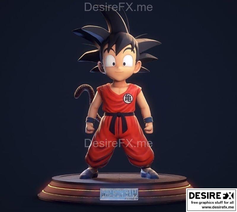 龙珠悟空小悟空3D打印模型|Goku Kid Dragon Ball – 3D Print Model STL