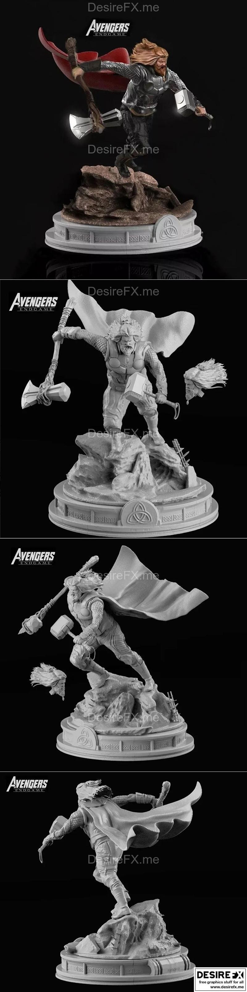 复仇者联盟终局之战 3D打印模型|Thor Marvel Endgame – 3D Print Model STL