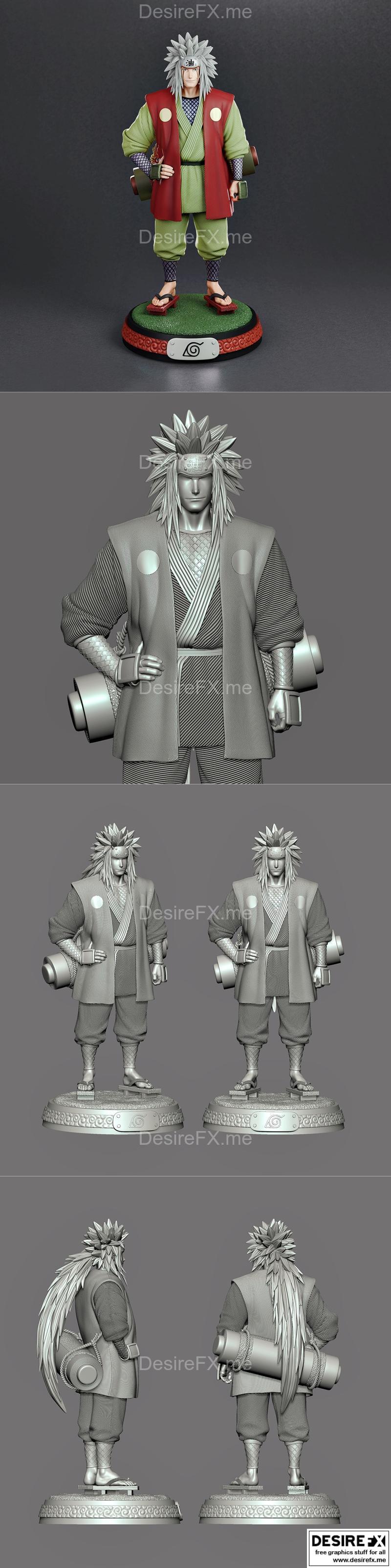 鸣人 Jiraiya 3D打印模型|Jiraiya Naruto – 3D Print Model STL