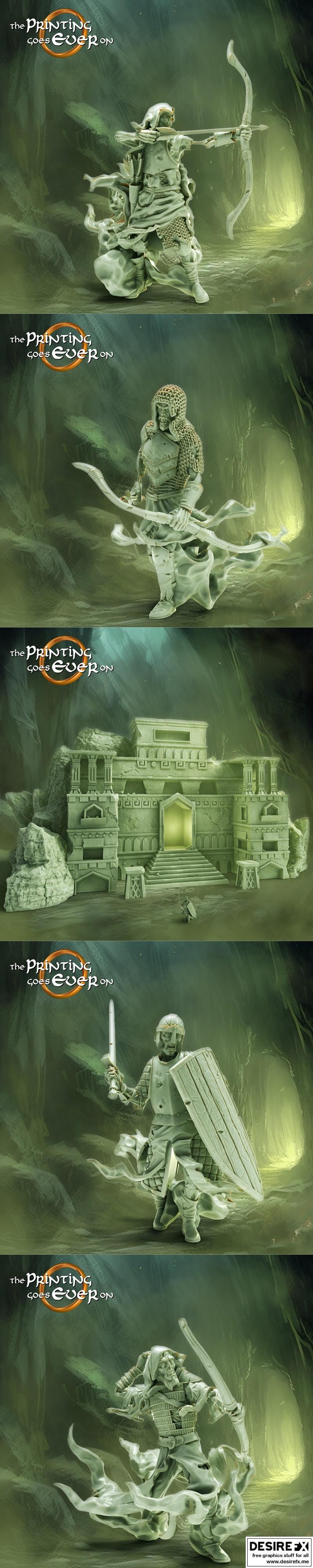 3D打印模型：鬼王殿|The Printing Goes Ever On – Chapter 33 – Hall of the Ghost King – 3D Print Model STL