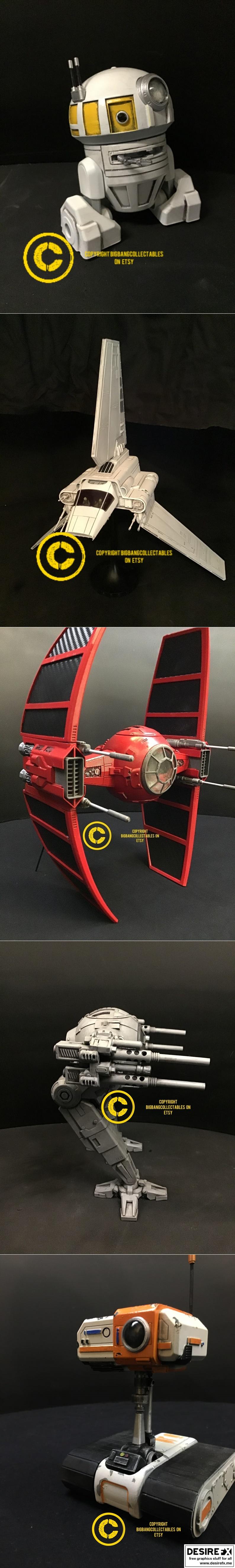 BigBangCollectibles 3D打印模型包：动漫游戏角色收藏套装|BigBangCollectibles Pack – 3D Print Model STL