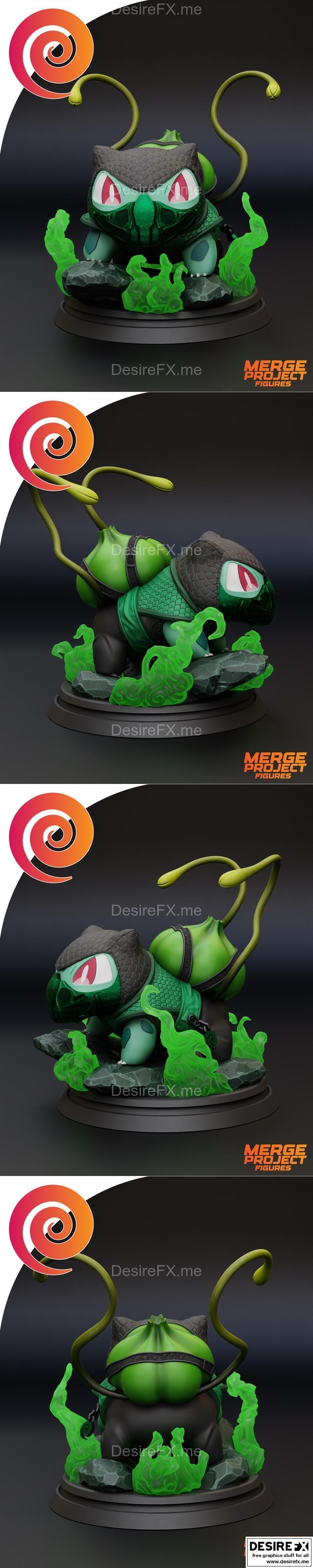 宝可梦皮卡丘 3D打印模型|Bulbasaur – 3D Print Model STL