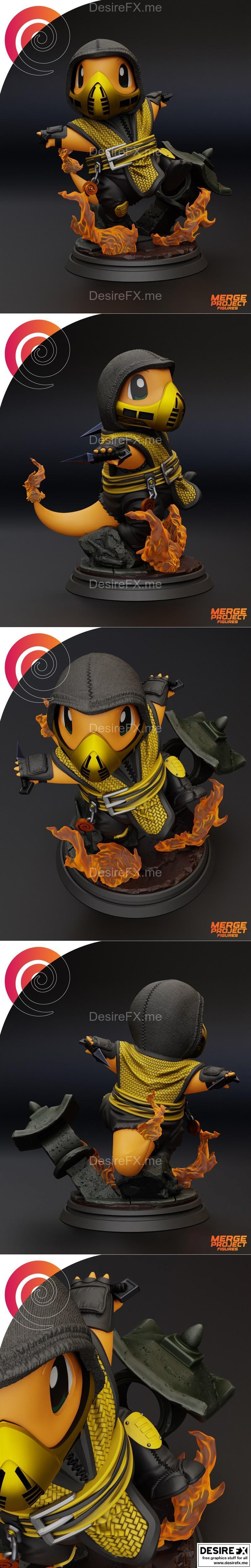 火龙精灵3D打印模型|Charmander – 3D Print Model STL