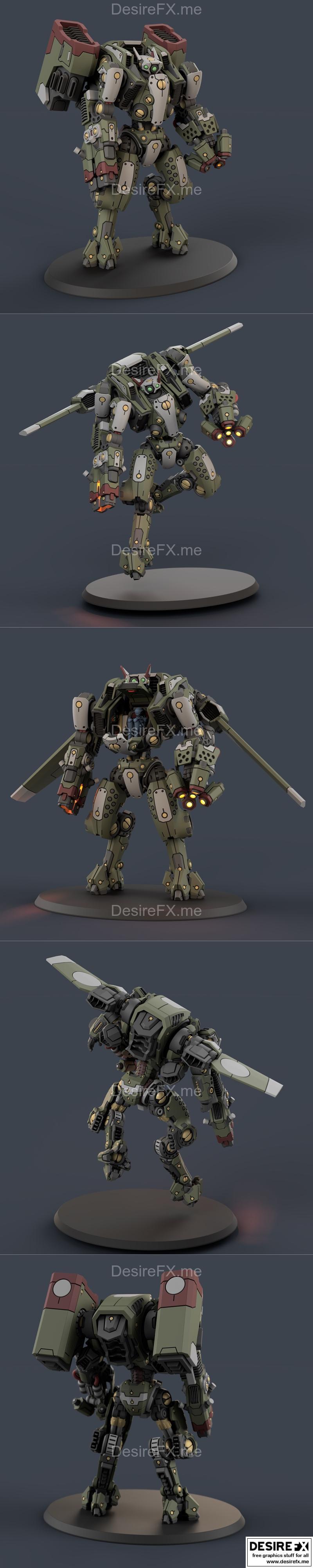 卡拉加纹鲟鱼机械模型 3D打印版|Kaluga Pattern Sturgeon Mech – 3D Print Model STL