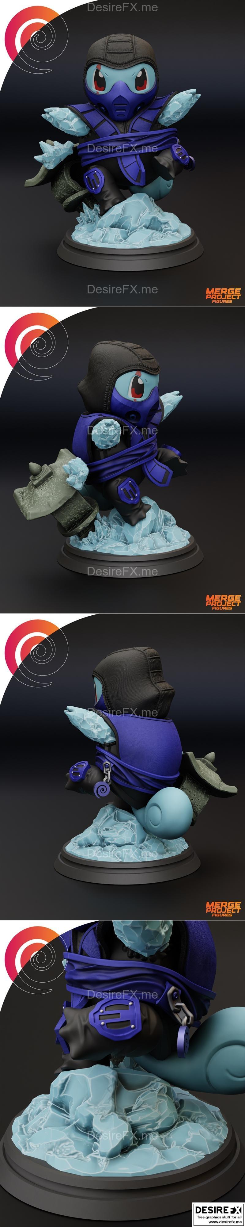 皮卡丘 3D打印模型 STL|Squirtle – 3D Print Model STL