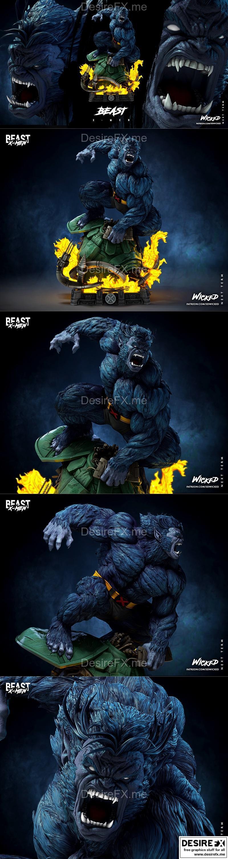 WICKED 奇幻巨兽雕像 3D打印模型|WICKED – Beast Statue – 3D Print Model STL